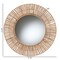 Bali & Pari Leala Modern Bohemian Metal and Natural Brown Seagrass Accent Wall Mirror 240-13466-ZORO - alternate 2